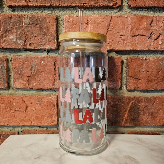 Fa La La 20oz Glass Cup