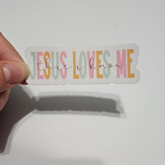 Jesus Loves Me Sticker