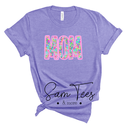 Neon Blooms Mother's Day T-shirt Preorder(Other Names Availlable)