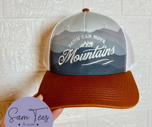 Faith Can Move Mountains Trucker Hat